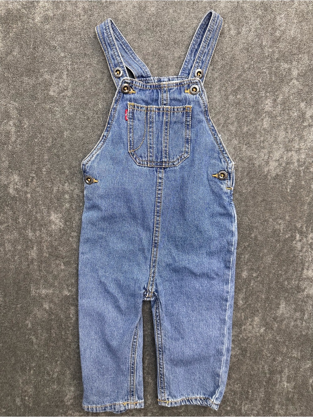 Levi's Kids Light Blue Denim Overalls with Front Pocket